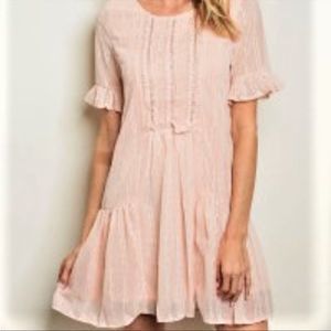 Women’s Love Riche Embroidered Ruffle Dress L